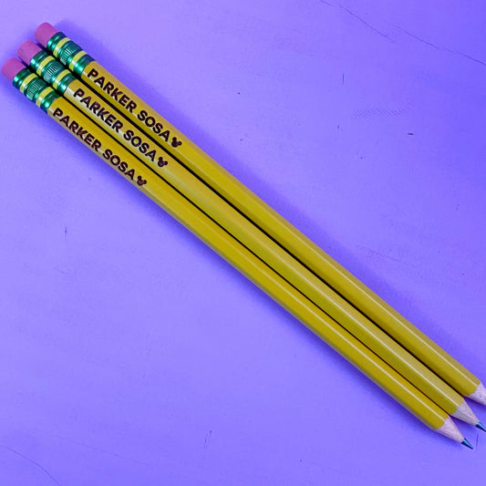 Personalized Pencils // Engraved Pencils // Back to School // Ticonderoga Pencils