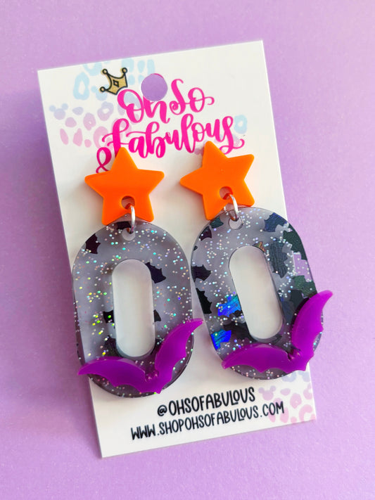 90s Spooky Girl  /// Dangle Halloween Earrings