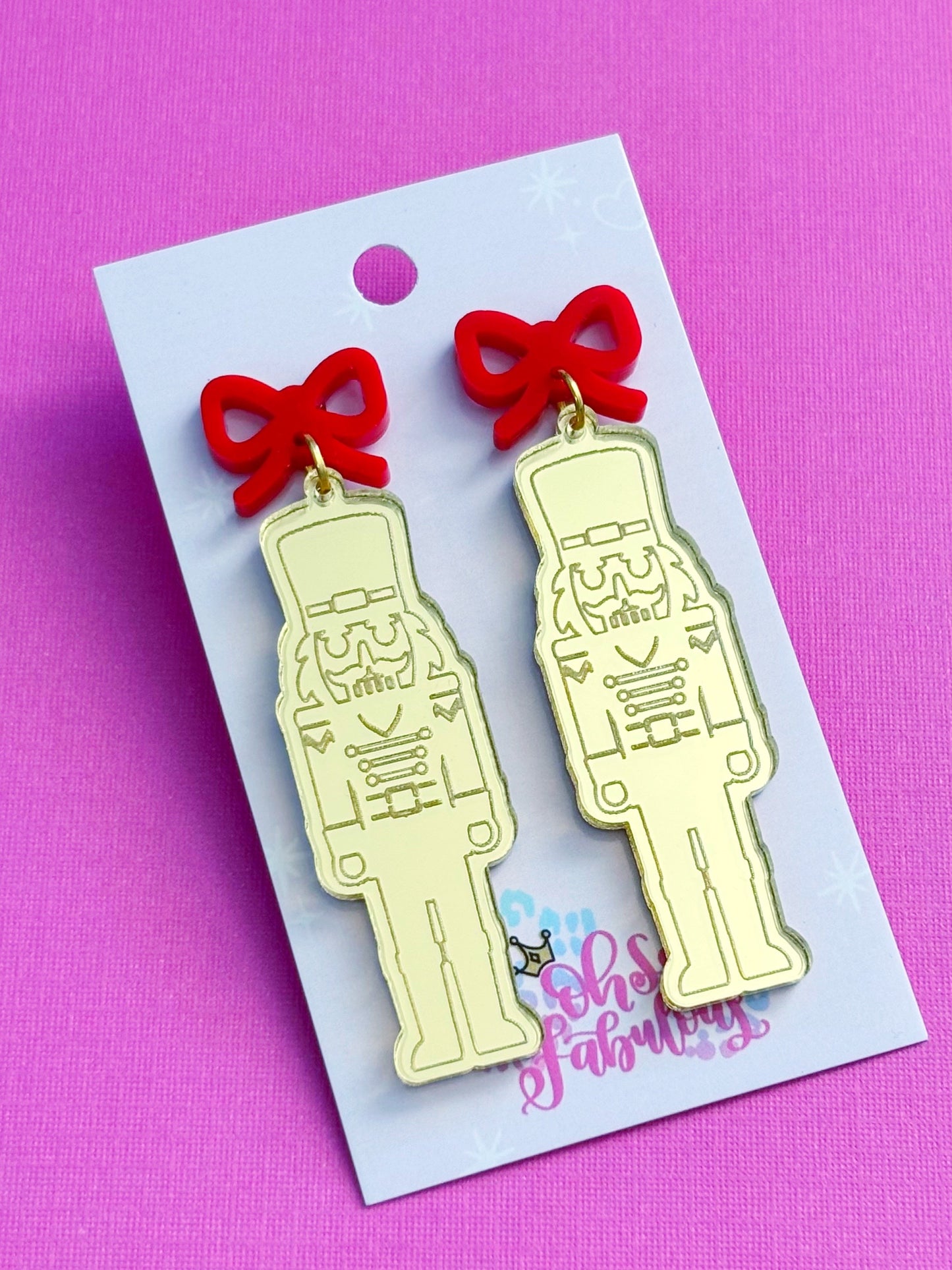 Nutcracker /// Christmas Dangle Earrings