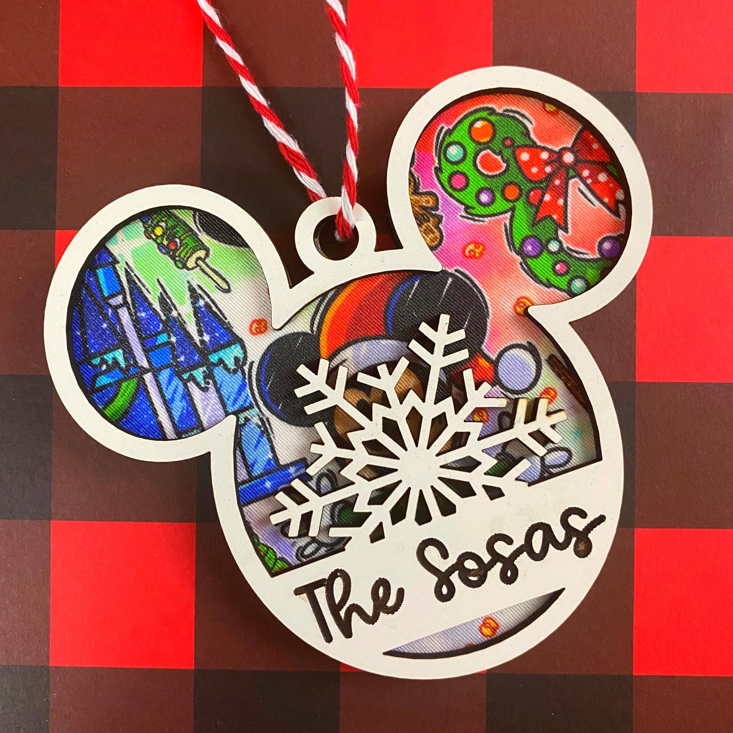 Mouse Christmas Family Personalized Christmas Ornament