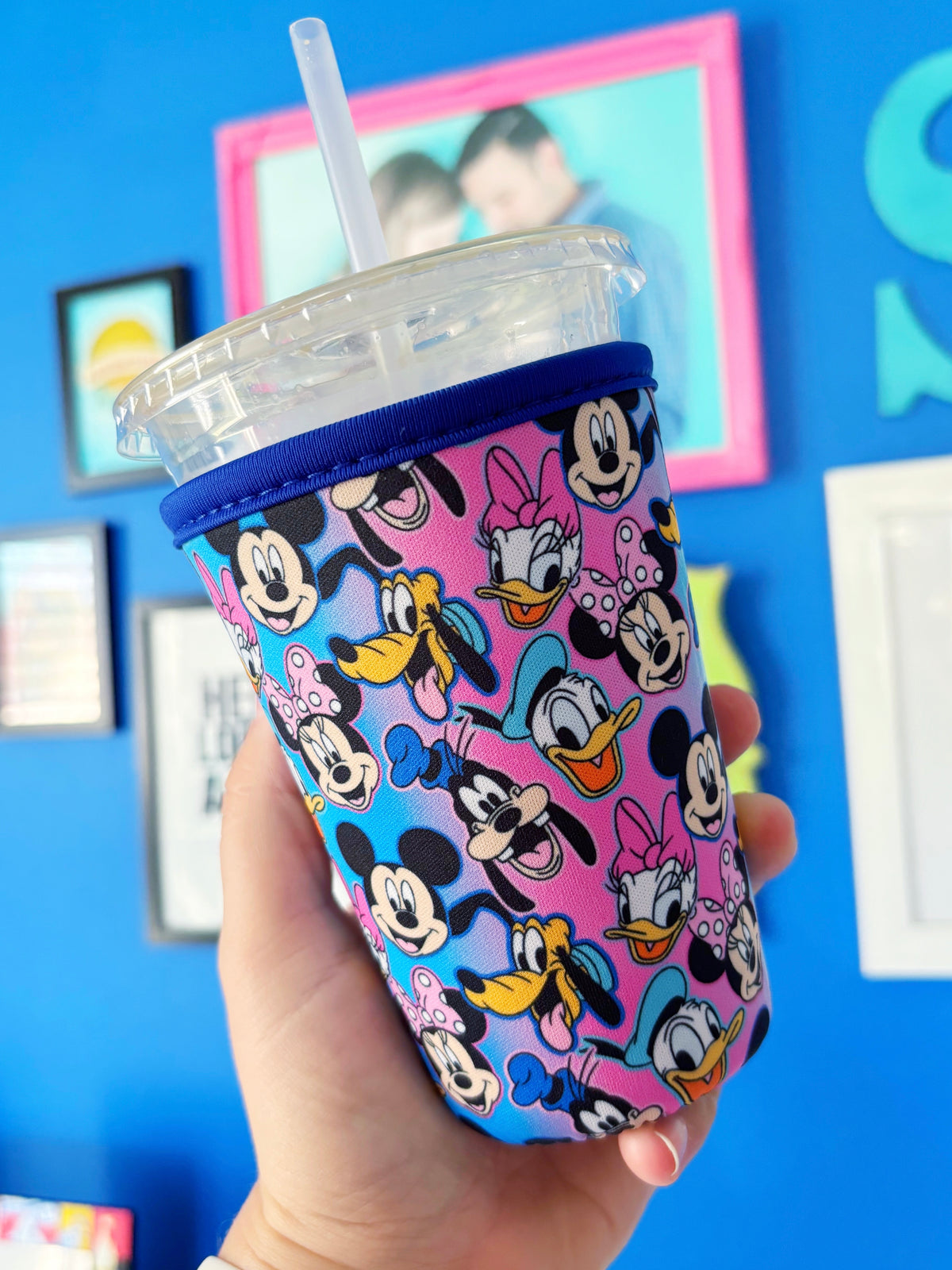 Favorite Gang - Pink and Blue /// Cup Drink Sleeve