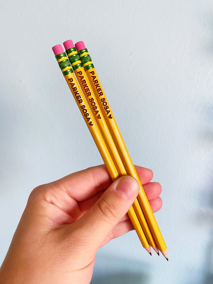Personalized Pencils // Engraved Pencils // Back to School // Ticonderoga Pencils