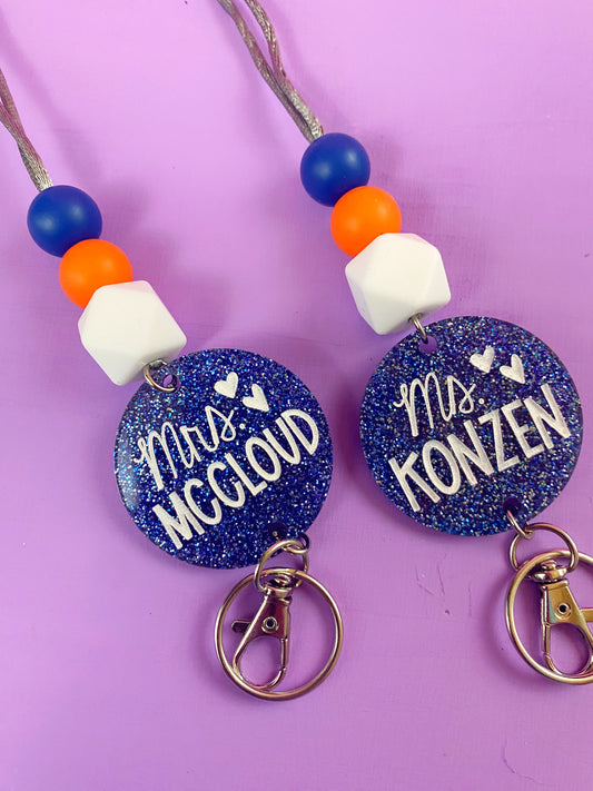 Personalized School Spirit Lanyards