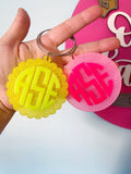 Personalized Neon Monogram Acrylic Bag Charm // Bogg Bag Charm