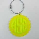 Personalized Neon Monogram Acrylic Bag Charm // Bogg Bag Charm