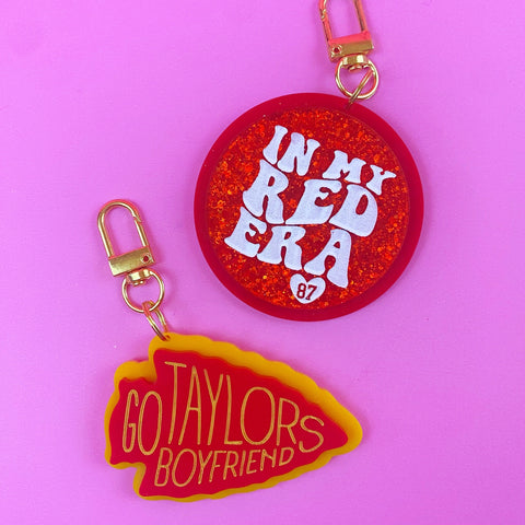 Red Boyfriend Bag Charms