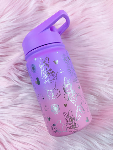 Sassy Daisy /// Engraved Stainless Steel Kids Water Bottles