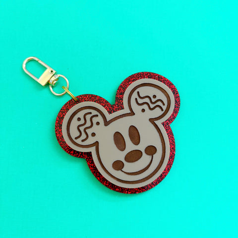 Mouse Gingerbread Bag Charm