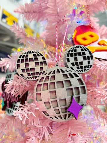 Mouse Disco Ball Christmas Ornament