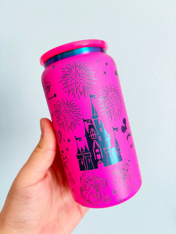 Magical Characters /// Engraved Stainless Steel Can Tumbler