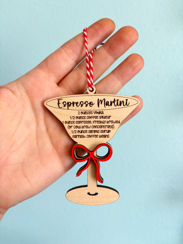 Espresso Martini // Christmas Ornament