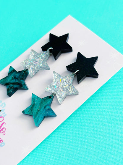 Star Stacker Earrings /// Rep Shimmer