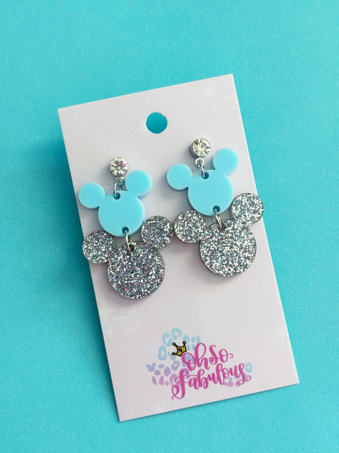 Mouse Dangles /// Cindy // Stacker Earrings