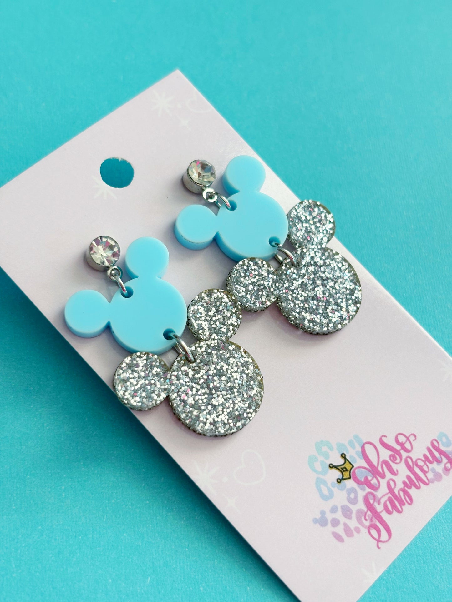 Mouse Dangles /// Cindy // Stacker Earrings