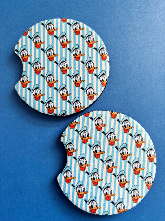 Grouchy Duck \\ Car Coasters