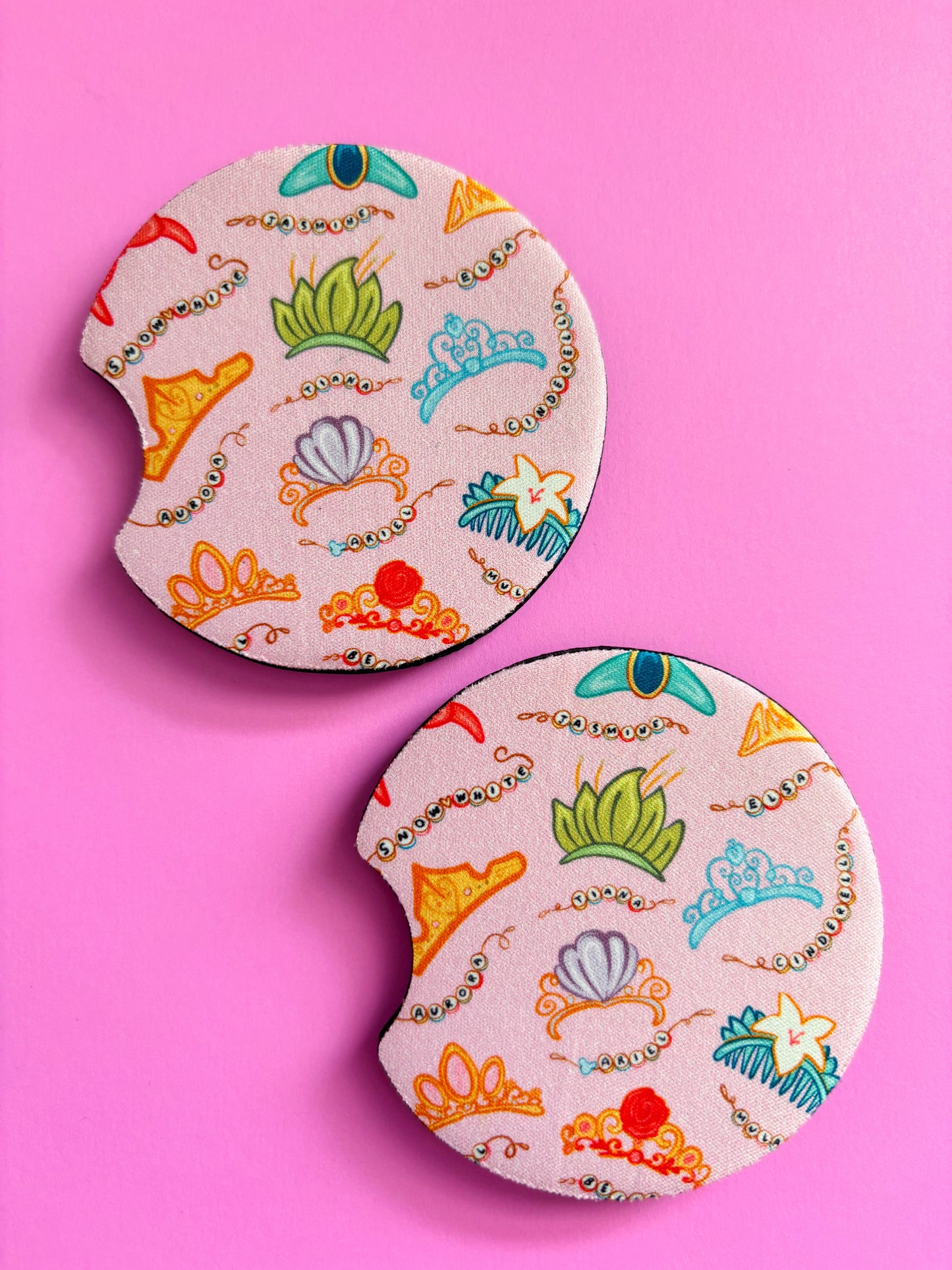 Princess Crown \\ Car Coasters