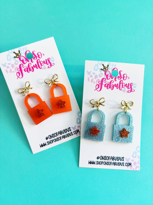 Lock Earrings /// Showgirl