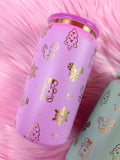 Mouse Christmas Pastel /// Engraved Stainless Steel Can Tumbler