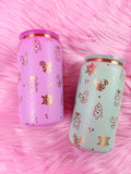 Mouse Christmas Pastel /// Engraved Stainless Steel Can Tumbler