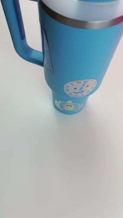 Mouse Snowflake Tumbler Topper /// Acrylic Tumbler Decoration Plate