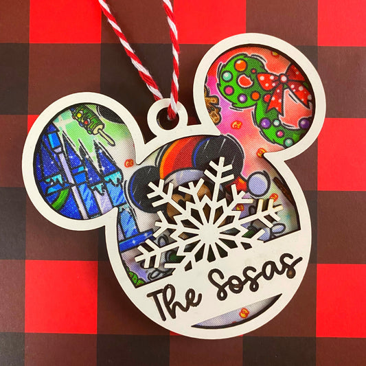Mouse Christmas Family Personalized Christmas Ornament