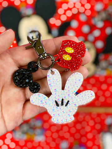 Mouse Bling Bag Charm Trio