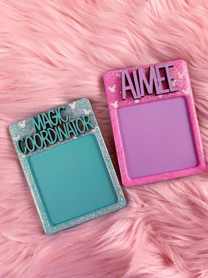 PREORDER Personalized Mini Notepad Holder /// Mouse Dots